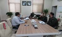 فرمانده سپاه حضرت ثامن الحجج(ع)با مدیر شبکه بهداشت ودرمان دیدار نمودند.